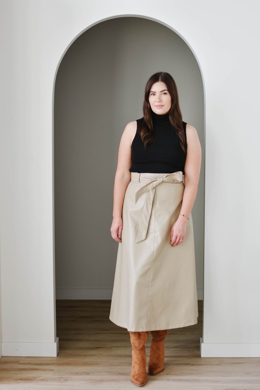 Curve madaboutstyle | Shelley Leather Skirt