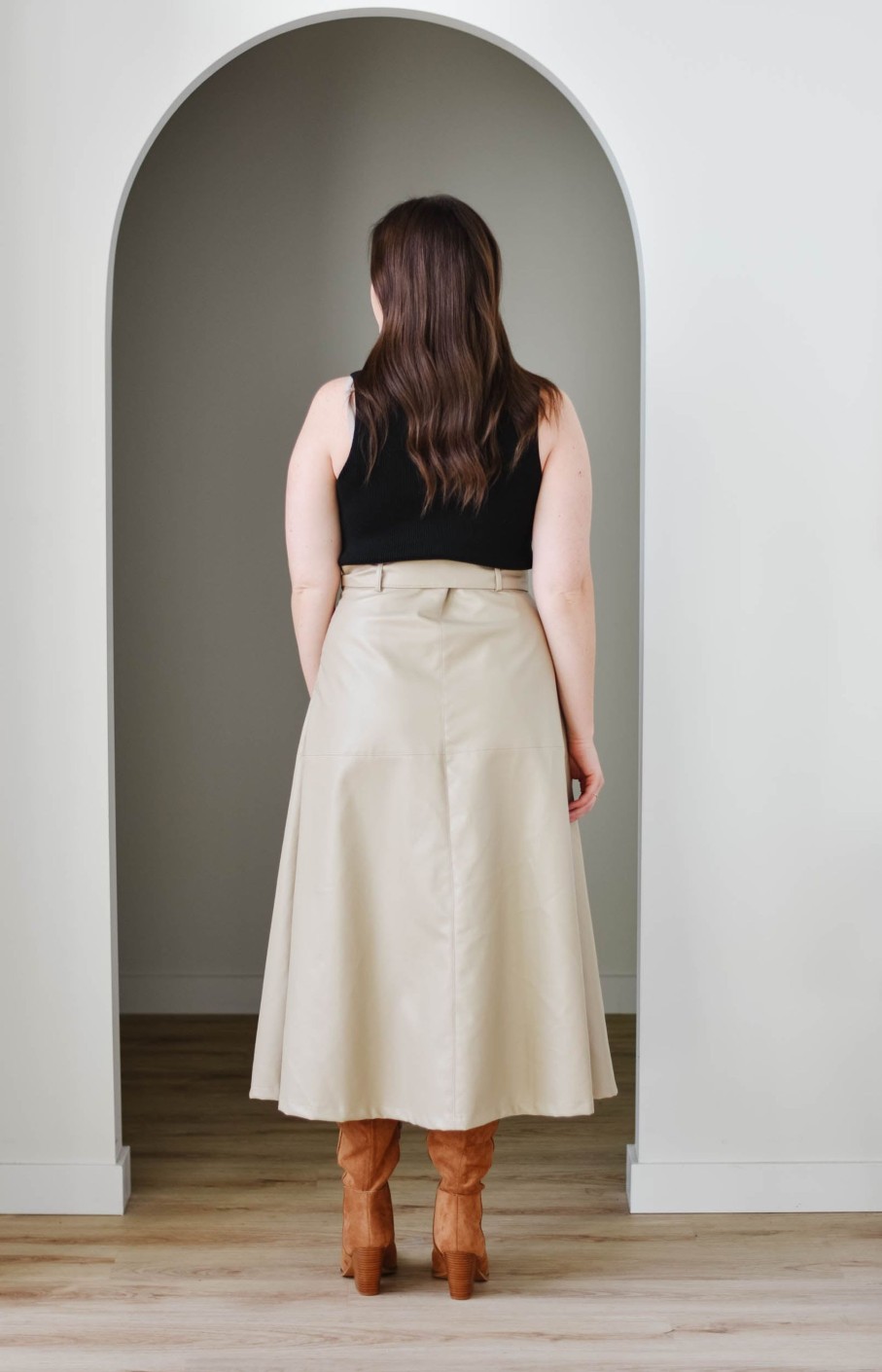 Curve madaboutstyle | Shelley Leather Skirt