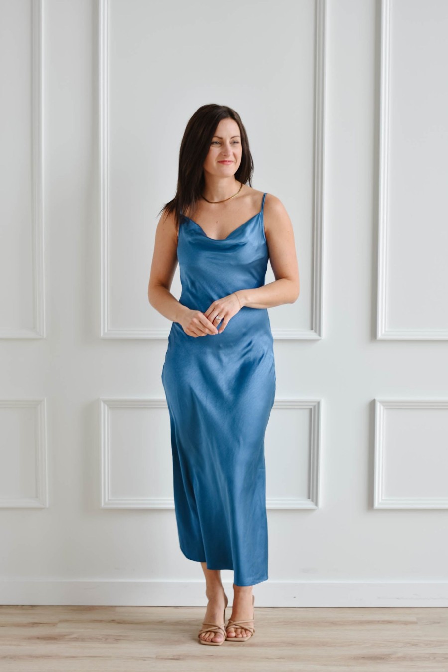 Dresses madaboutstyle | Sapphire Blue Slip Dress