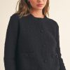 Tops madaboutstyle | Ellery Knit Sweater Jacket - Black