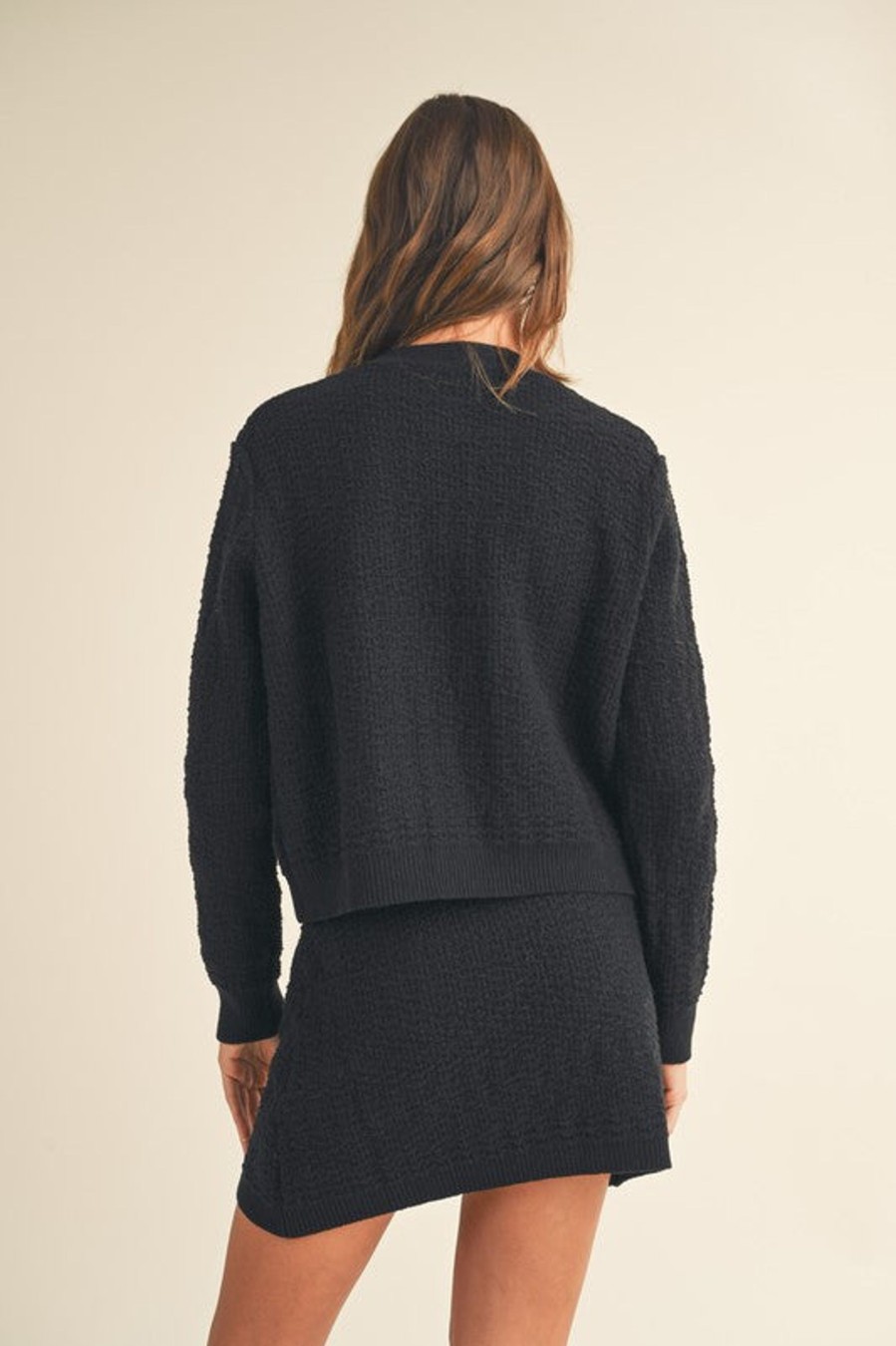 Tops madaboutstyle | Ellery Knit Sweater Jacket - Black