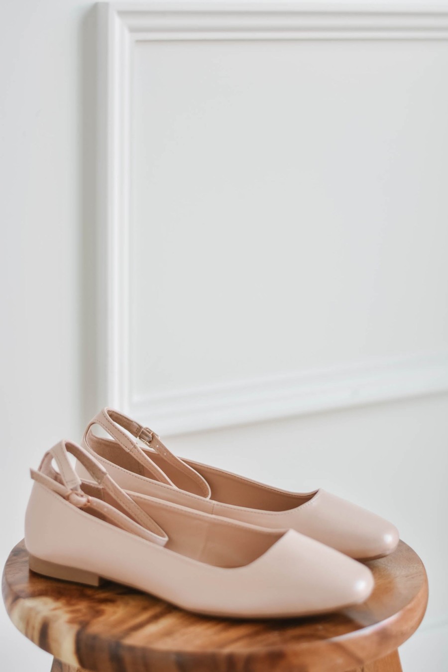 Footwear madaboutstyle | Ankle Strap Ballet Flat - Ballet Blush