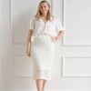 Bottoms madaboutstyle | Mainland Crochet Skirt - Cream