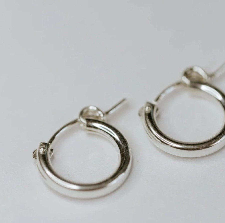 Accessories Jillian Leigh | Jillian Leigh | Alby Hoop Earring -Sterling Silver