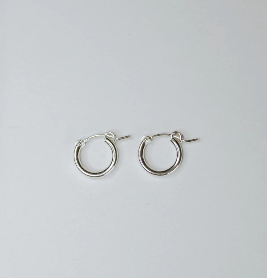 Accessories Jillian Leigh | Jillian Leigh | Alby Hoop Earring -Sterling Silver