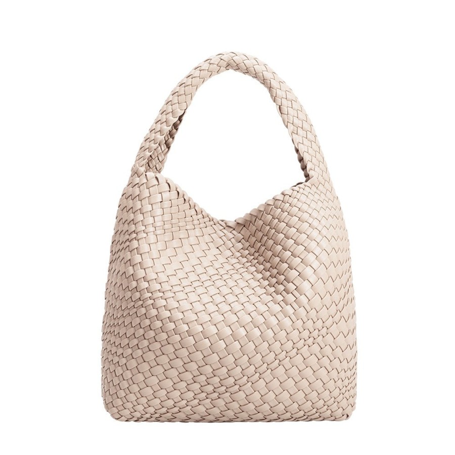 Accessories madaboutstyle | Johanna Woven Shoulder Bag | Ivory