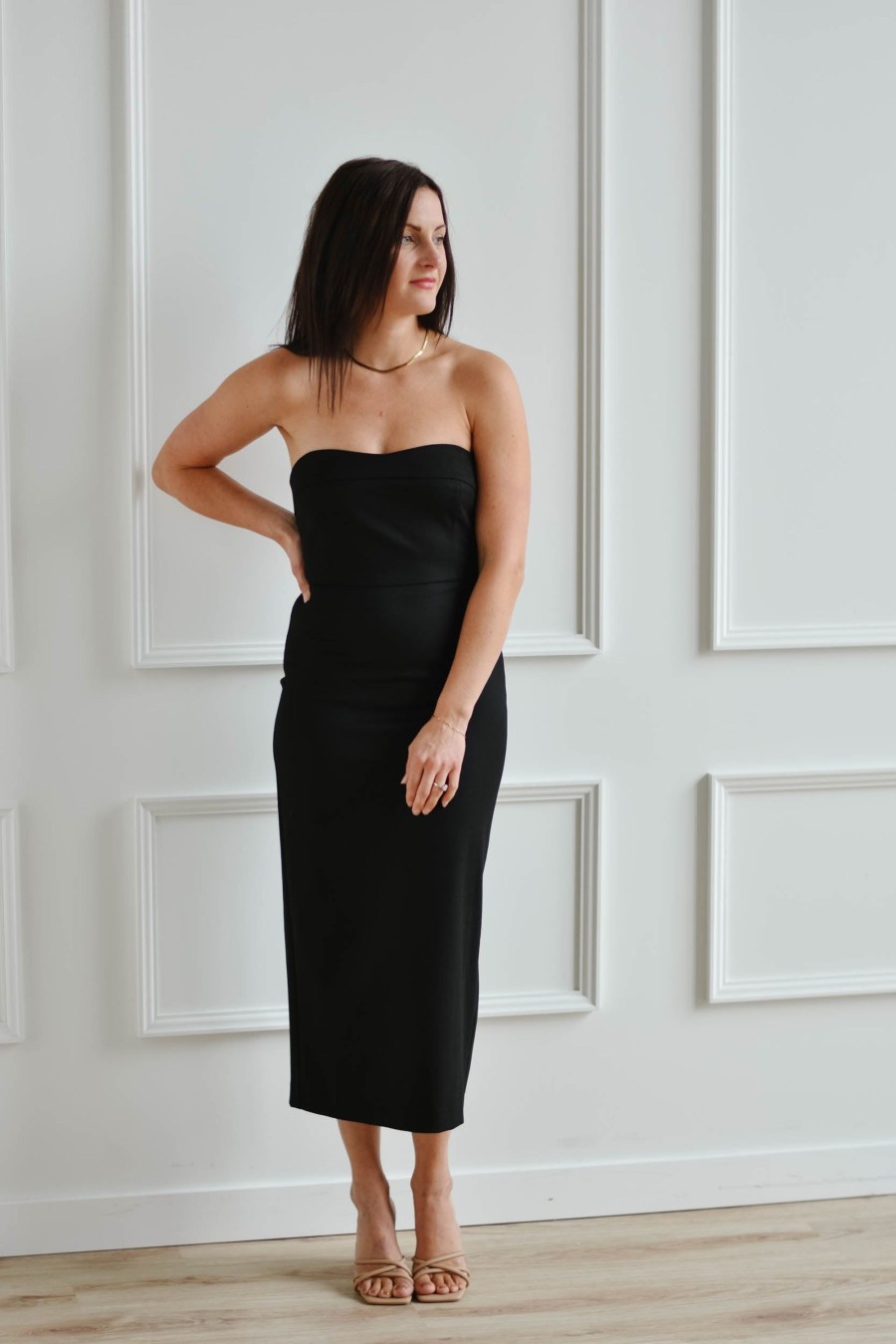 Dresses madaboutstyle | Miri Strapless Black Dress