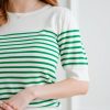 Tops madaboutstyle | Striped Kelly Green Knit