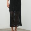 Bottoms madaboutstyle | Mainland Crochet Skirt - Black