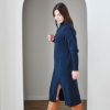 Curve Mad About Style | Tanya Sweater Dress-Navy | Xs-Xxl