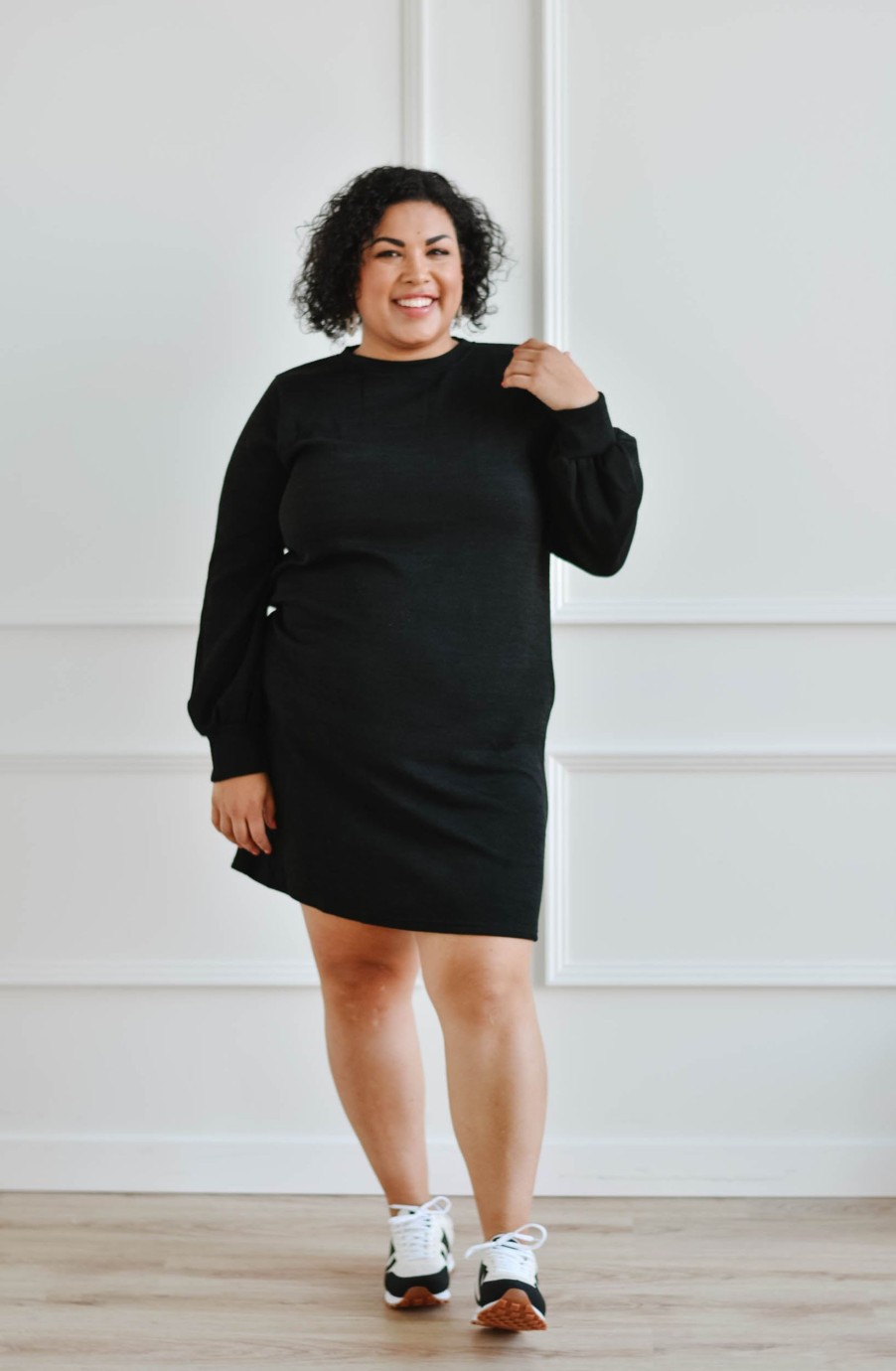 Curve madaboutstyle | Ribbed Knit Dress | S-2Xl