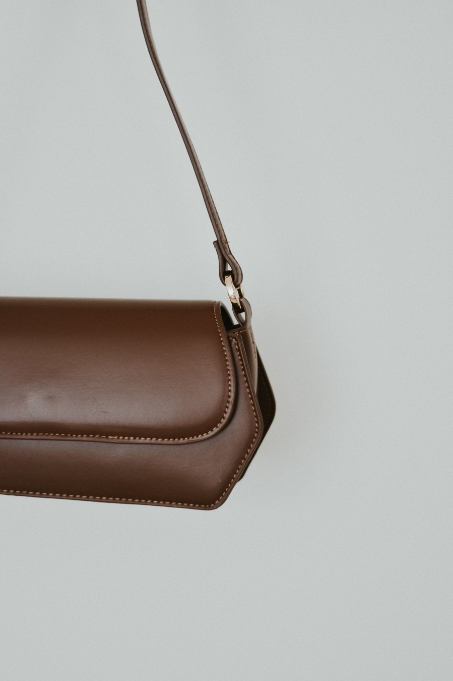 Accessories madaboutstyle | Judith Structured Shoulder Bag | Chestnut