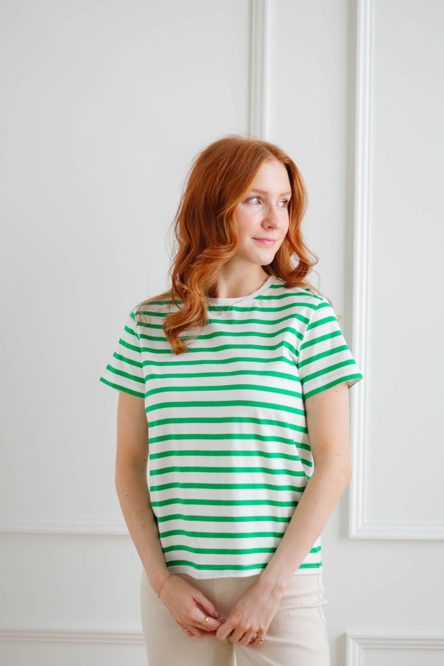 Tops madaboutstyle | Briar Striped Sporty Tee