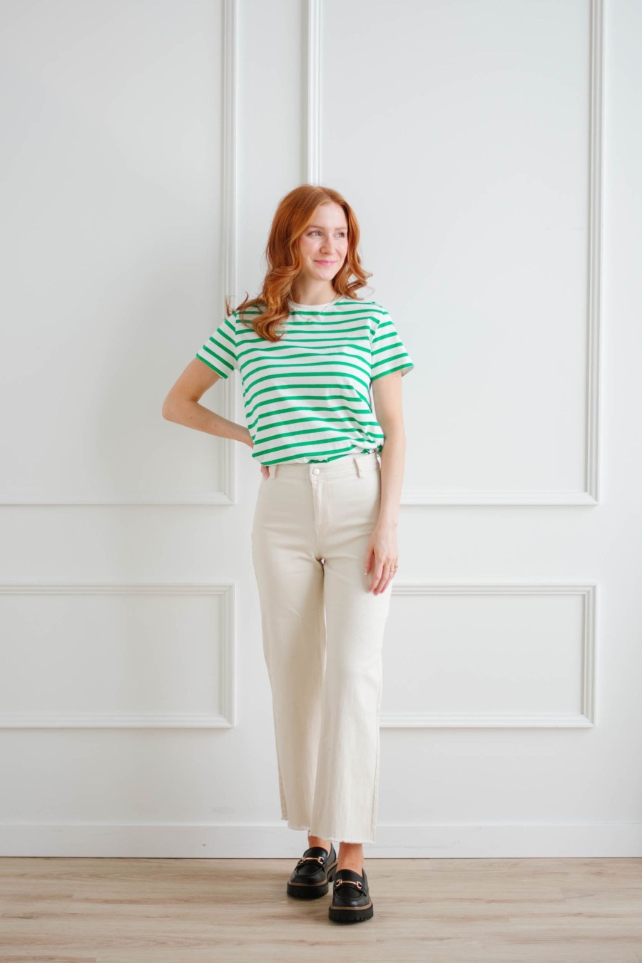 Tops madaboutstyle | Briar Striped Sporty Tee