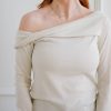 Tops madaboutstyle | Aveline Ribbed Top - Cream