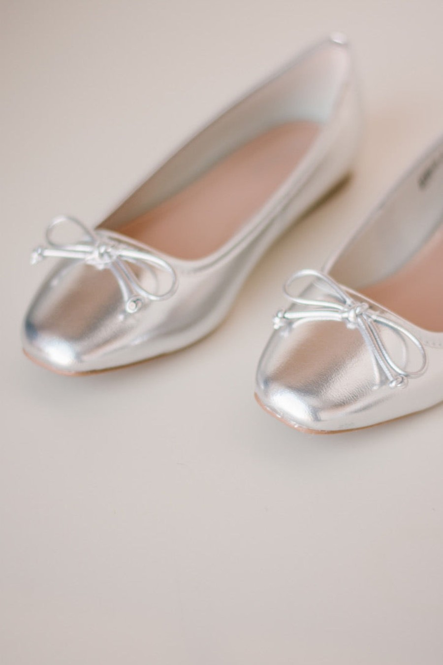 Footwear madaboutstyle | Silver Ballet Flat