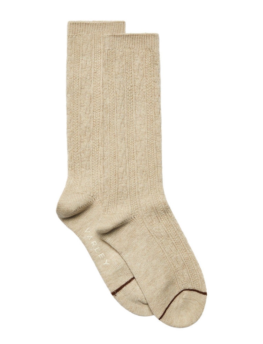 Accessories madaboutstyle | Varley | Primrose Plush Cable Sock - Chalk