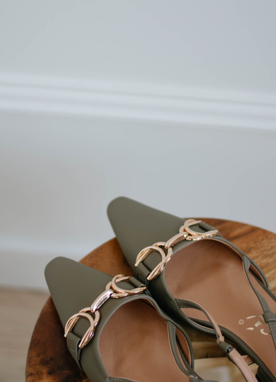 Footwear madaboutstyle | Janet Slingback Loafer - Khaki