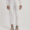 Bottoms madaboutstyle | Varley | The Rolled Cuff Pant 25" -Ivory Marl