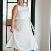 Curve madaboutstyle | Linen Wrap Midi Skirt | 1Xl-3Xl