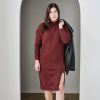 Curve Mad About Style | Tanya Sweater Dress- Fudge | Xs-Xxl