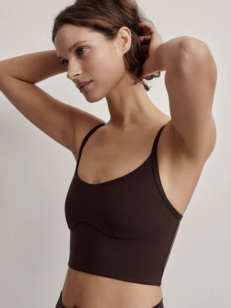 Tops madaboutstyle | Varley | Always Surrey Bra - Coffee Bean