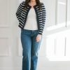 Tops madaboutstyle | Marin Navy Stripe Cardigan