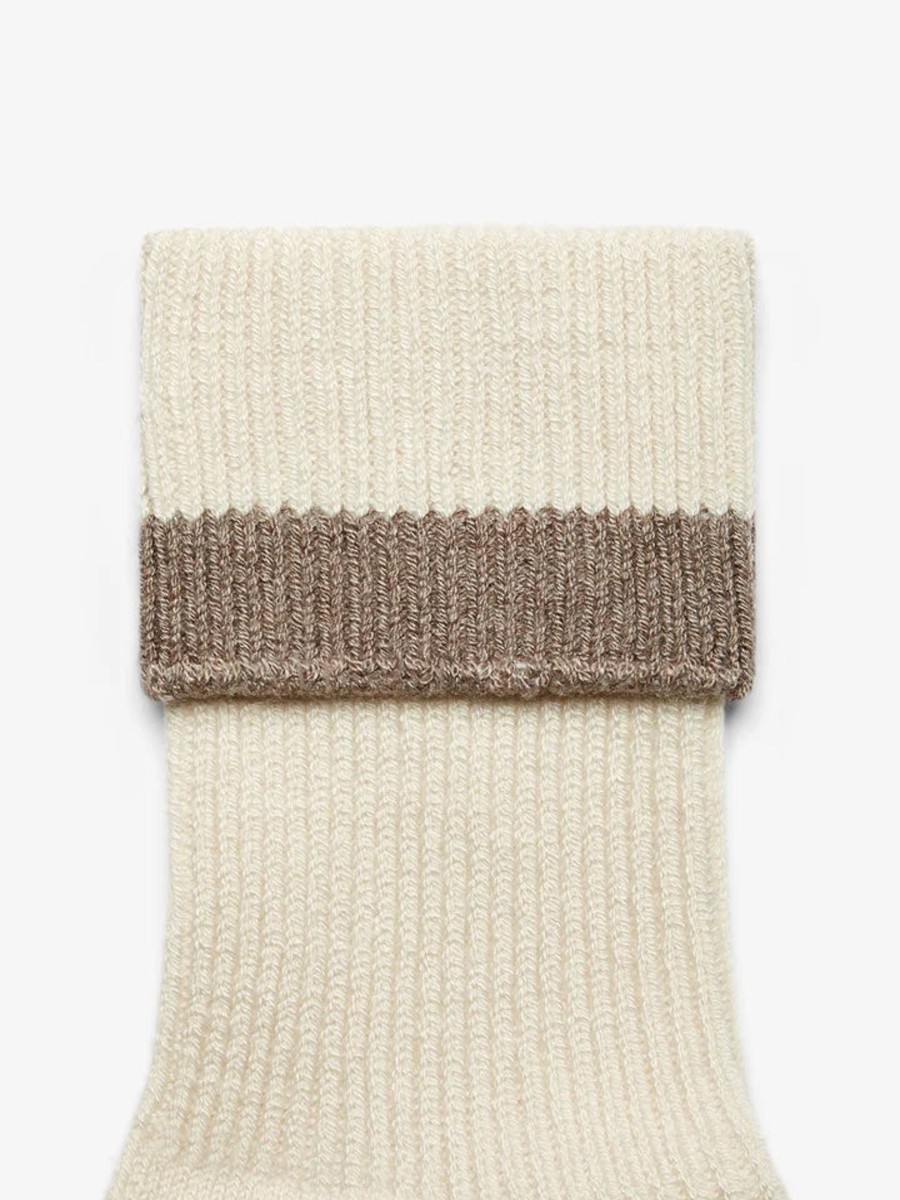 Accessories varley | Varley | Kerry Plush Roll Top Sock -Egret/ Sandmarl