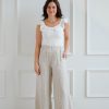 Bottoms madaboutstyle | Linen Wide Leg Pant