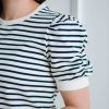 Tops madaboutstyle | Navy Stripe Knit Tee