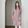 Curve Mad About Style | Tanya Sweater Dress-Taupe | Xs-Xxl