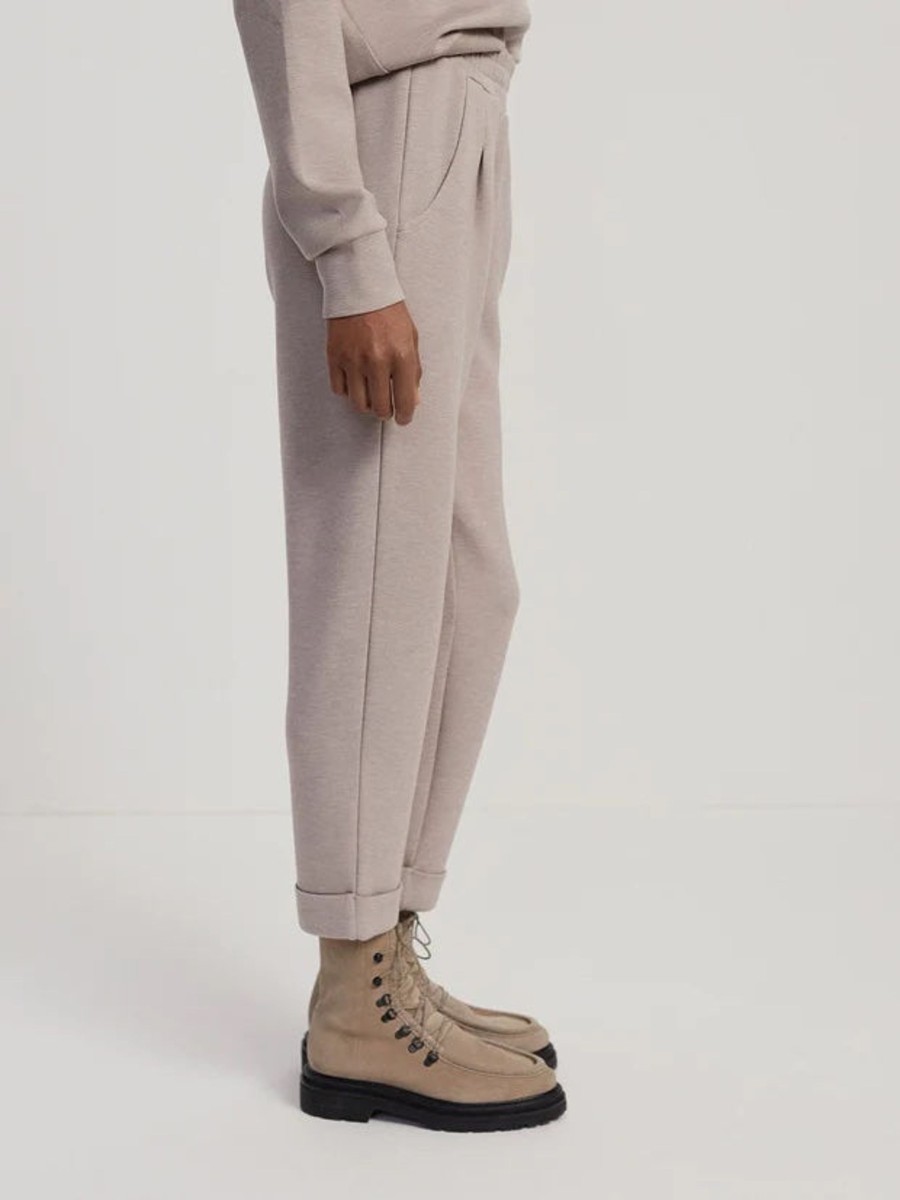 Bottoms madaboutstyle | Varley | The Rolled Cuff Pant 25" -Taupe Marl