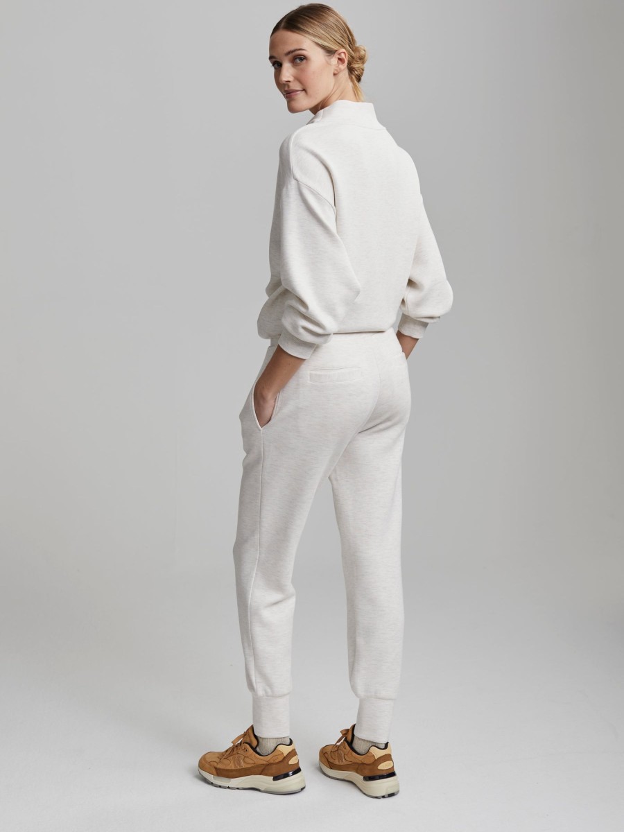 Bottoms varley | Varley | The Slim Cuff Pant 27.5" - Ivory Marl